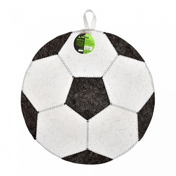 картинка Коврик для сауны Футбольный мяч войлок от магазина Румлес